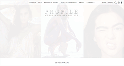 Desktop Screenshot of profile-models.com